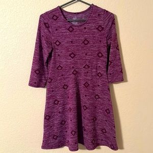 Wonder Nation girls size XL(14/16), purple long sleeve sweater dress. Like new!